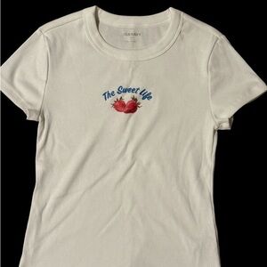 Old Navy Cream Graphic Tee New-The Sweet Life